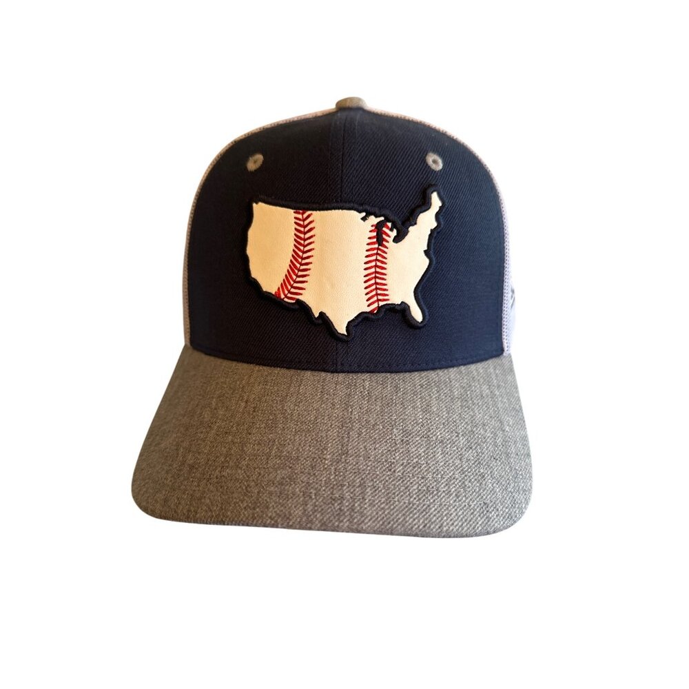 Baseballism Trucker Hat With USA Baseball Design Adjustable American